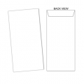  BESFORM White Envelope, Peal & Seal 4x9", 20's