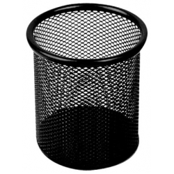  DELI Round Mesh Pen Stand 9172 (Black)