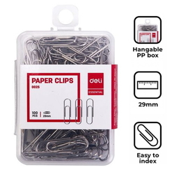  DELI Paper Clip, 29mm 100's