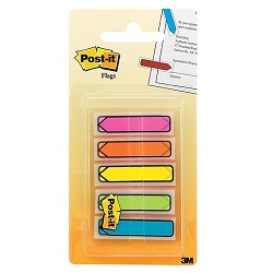  3M Post-It Arrow Flags, 0.47" x 1.7" (5C)