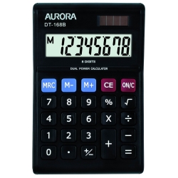  Anniversary Sales - AURORA 8 Digits Desktop Calculator Black (DT168B)