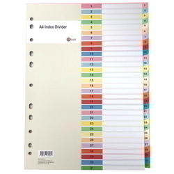  POP BAZIC Paper Index Divider (1-31), A4