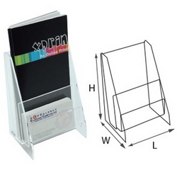  STZ Acrylic Holder 50827, 4"W, DL, 2-Tiers