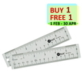  POP BAZIC Acrylic Ruler 15cm