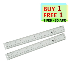  POP BAZIC Acrylic Ruler 30cm