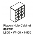  SHINEC Pigeon Hole Cabinet 8822/P (Grey)