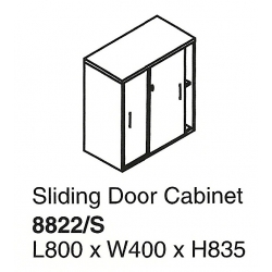  Sliding Door Cabinet w/ Lock 8822/S (Cherry)