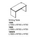  SHINEC Writing Table 1500 (Grey)