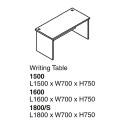  SHINEC Writing Table 1500 (Grey)