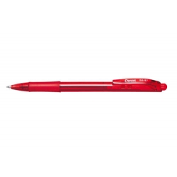  PENTEL Rectractable Ball Pen, 0.7mm (Red)