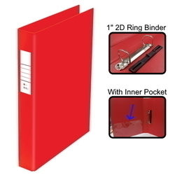  POP BAZIC PVC 2 Ring File 212,  1.5"A4 (Rd)