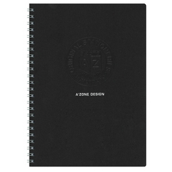  AZONE Uno Ringfix Notebook, A5 (Black)