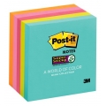  3M Post-it S. Sticky Note, 3x3'' 5 Pad (Miami)