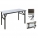  Foldable Table KK4045, 120cmW x 45cmD x 76cmH