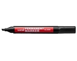  UNI Permanent Marker 380B, Chisel (Black)