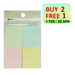  POP BAZIC Stick-On Notes, 38x51mm (50s x 4 Colours)