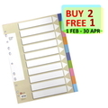  POP BAZIC PP Index Divider Colour (10 Colours), A4