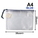  POP BAZIC PVC Soft Mesh Bag, A4 (Blue)