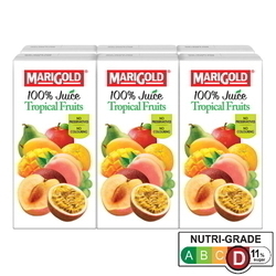  MARIGOLD 100% Juice Tropical Fruits 24's x 200ml