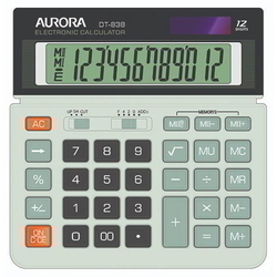  AURORA 12-Digits Desktop Calculator DT838