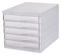  Anniversary Sales - POP BAZIC File Cabinet 1003, 5 Drawer (Clear)