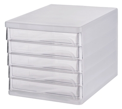  Anniversary Sales - POP BAZIC File Cabinet 1003, 5 Drawer (Clear)