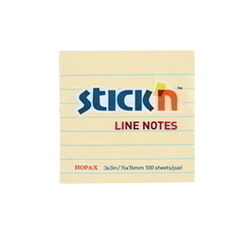  HOPAX Line Notes 21054 3" x 3", 100Shts (Yellow)