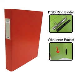  POP BAZIC PP 2D Ring File, 1.5" A4 (Hib)