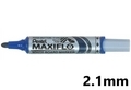  PENTEL Maxiflo Whiteboard Marker, Bullet (Blu)