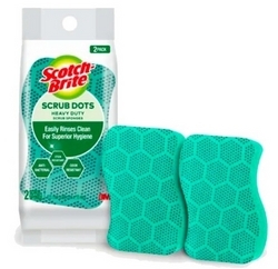  SCOTCH-BRITE Heavy Duty Scrub Dots 2's