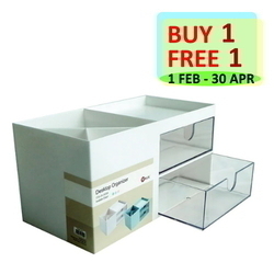  Anniversary Sales - POP BAZIC Desk Organizer PB887 (White)