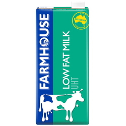  FARMHOUSE Uht Low Fat Milk 1L (Green)