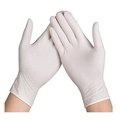  White Latex Gloves 100's (L)