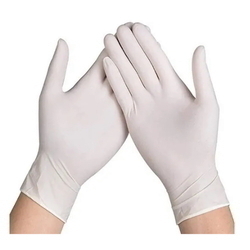  White Latex Gloves 100's (L)