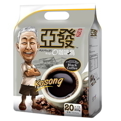  AH HUAT Black Coffee, Kopi O Kosong 10g x 20’s