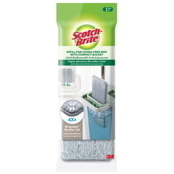  3M SCOTCH-BRITE™ Compact Hands-Free Flat Mop Refill 2's (HFB002R)