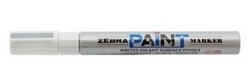  ZEBRA Perm. Paint Marker, 1.5mm (White)