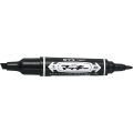  ZEBRA Hi-McKie Perm. Twin Head Marker (Blk)