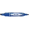  ZEBRA Hi-McKie Perm. Twin Head Marker (Blu)