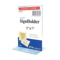  STZ  Vertical  Acrylic Sign Holder 5x7”