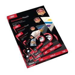  GBC Laminating Pouch, 100's (65mm x 95mm)