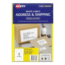  AVERY CD/DVD Label L7660, 100's