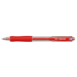  UNI Laknock Ball Point Pen 100, 0.5mm (Red)