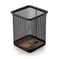  DELI Square Mesh Pen Stand 9174 (Black)