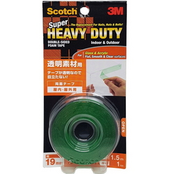  SCOTCH Heavy Duty Clear Mount Tape KTD19