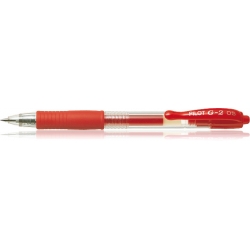  PILOT Gel Roller Ball G2, 0.5mm (Red)