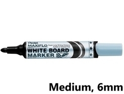  PENTEL Maxiflo Whiteboard Marker, Bullet (Blk)