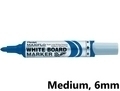  PENTEL Maxiflo Whiteboard Marker, Bullet (Blu)