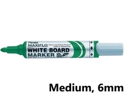  PENTEL Maxiflo Whiteboard Marker, Bullet (Grn)