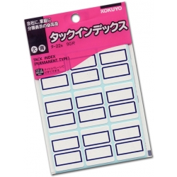  KOKUYO Index Label, 27mm x 34mm (Blue)